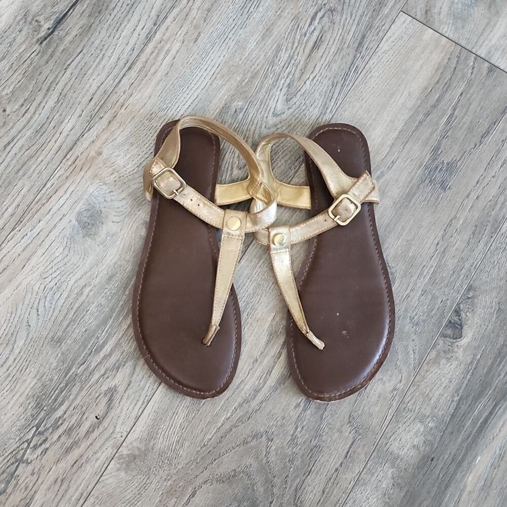 Gold Sandals, Size 8.5